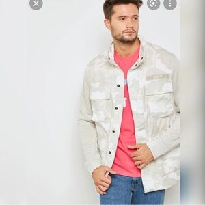 NIKE NSW Camo Jacket Sportswear White Light Bone Men’s Size Medium